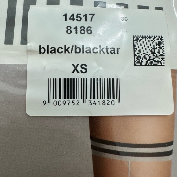 Wolford Black and Blacktar Leah Tights Size XS - Picture 3 of 5
